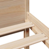 Bed Frame without Mattress 140x190 cm Solid Wood Pine 855603