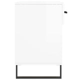 Shoe Bench High Gloss White 102x35x55 cm Engineered Wood 829766