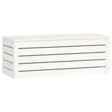 Storage Box White 89x36.5x33 cm Solid Wood Pine 823620