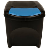 Stackable Dustbins 4 pcs Anthracite 100 L 316185