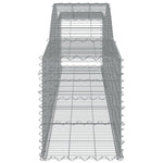 Arched Gabion Basket 400x50x60/80 cm Galvanised Iron 153533
