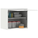 Wall Cabinet for Garage with Gas-lift Door White 883269