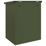 Parcel Drop Box with Door Olive green 47.5 x 38 x 59 cm Steel 874943