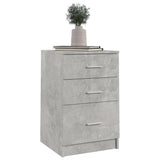 Bed Cabinet Concrete Grey 40x40x63 cm Engineered Wood 808643