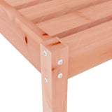 Sun Lounger Natural Wood Solid Douglas Wood Large 825075