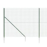 Wire Mesh Fence with Spike Anchors Green 1.4x10 m 154115