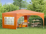 Pop-up Party Tent 290 x 290 x 245 cm Orange 42019866