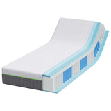 Mattress White and Grey 80 x 200 cm Pocket Spring 4106360