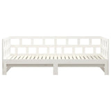 Pull-out Day Bed without Mattress White 2x cm 820223