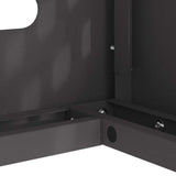 Air Conditioner Cover Black 110 x 50 x 80 cm Steel 865904