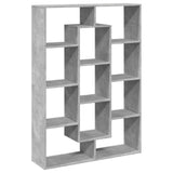 Book Cabinet Concrete Grey 102x29x143 cm Engineered Wood 3310301