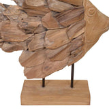 Fish Sculpture Teak 40x12x57 cm 244565