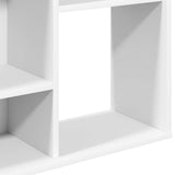 Room Divider/Book Cabinet White 100x24x140 cm Engineered Wood 800441