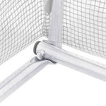 ZNTS Greenhouse with Steel Frame White 110 m² 22x5x2.3 m 3188103