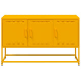 TV Cabinet Mustard Yellow 100.5x39x60.5 cm Steel 846479
