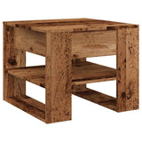 Coffee Table Old Wood 55.5x55x45 cm Engineered Wood 856818