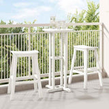 Bar Stool 2 pcs White 52 x 43 x 73.5 cm HDPE 42006610