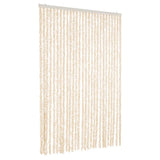 Fly Curtain Beige and White 118x220 cm Chenille 4004883