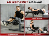 Seated Leg Extension and Curl Machine, Adjustable Leg Raise Machine and Curl Machine with Plate T3398P425075