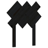 Bed Frame without Mattress Black Small Single Solid Wood Pine 3193430