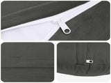 Cushion with Pillow HEERLEN 6 pcs Dark Grey Velvet 929666