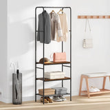 Clothes Rack Smoked Oak 60 x 30 x 171 cm Engineered Wood 868459