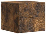 Wall-Mounted Bedside Cabinet 2 pcs Smoked Oak 34.5 x 33 x 40 cm 898816