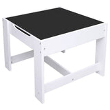Children's Table with 2 Chairs White MDF 80283