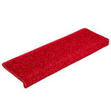Stair Mats 10 pcs 65x21x4 cm Red Rectangular Edge 149829