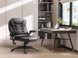 6-Point Massage Office with Seat Heated for Home Office, PU Leather High Back Executive Desk T3398P328215