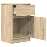 ZNTS Bedside Cabinets 2 pcs Sonoma Oak 39x35x65 cm Engineered Wood 861324