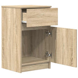 ZNTS Bedside Cabinets 2 pcs Sonoma Oak 39x35x65 cm Engineered Wood 861324