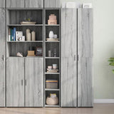 Highboard Grey Sonoma 30x41x185 cm Engineered Wood 846416