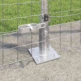 Fence Post Other 52 pcs Silver 3.2 x 3.2 x 88.5 cm Steel 3350270