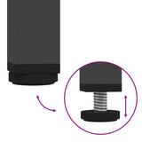 TV Cabinet Black 68x39x50.5 cm Steel 842994