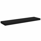 Floating Wall Shelves 2 pcs Black 90x23.5x3.8 cm MDF 323839