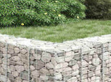 Gabion Raised Beds 3 pcs 30x30x200 cm Iron 151251