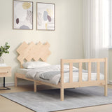 Bed Frame without Mattress Single Solid Wood Pine 3193431