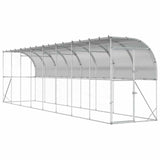 Against Wall Chicken Coop Silver 800 x 100 x 215 cm 3434708