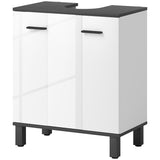 Modern Under-Sink Bathroom Cabinet - High Gloss White T3398P423553