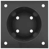 Round Ground Anchor 12 pcs Anthracite 15 x 15 x 15 cm Metal 42030127
