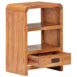 Bedside Table 40x30x60 cm Solid Acacia Wood Honey Finish 289633