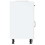 Kitchen Base Cabinet Porto High Gloss White Engineered Wood 853939