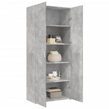 Highboard Concrete Grey 80x42.5x185 cm Engineered Wood 3281437
