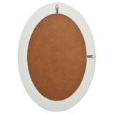 Wall Mirror Baroque Style 50x70 cm White 320352