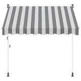 Manual Retractable Awning Anthracite and White 350 cm 42037028