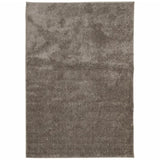 Rug ISTAN High Pile Shiny Look Grey 140x200 cm 375677