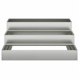 Garden Planter Silver 90 x 90 x 35 cm Galvanised Steel 865839