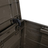 Outdoor Cushion Box Brown 77.5x44.5x53 cm Polypropylene 366604