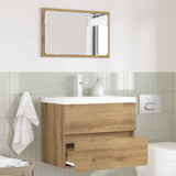 Bathroom Furniture Set with Drawer 2 pcs Artisan Oak 875433